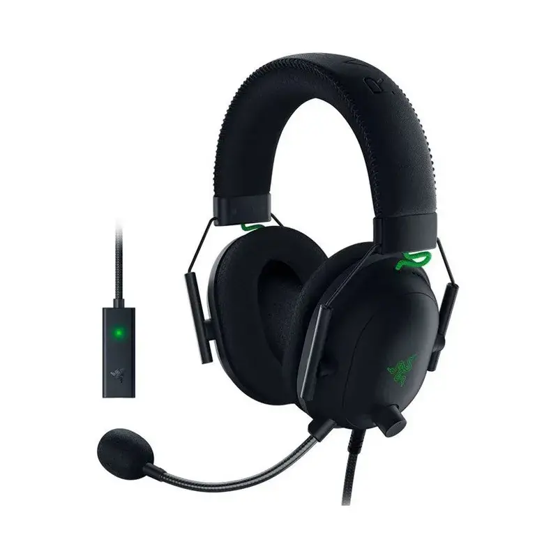 هدست ریزر مدل Blackshark V2 + USB Sound Card